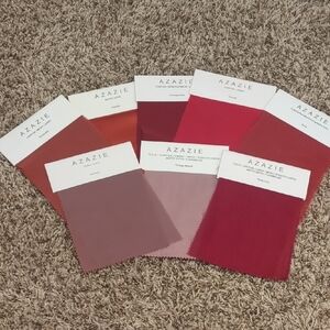 Azazie Swatch Collection in Reds, Pinks, And Mauve Shades
